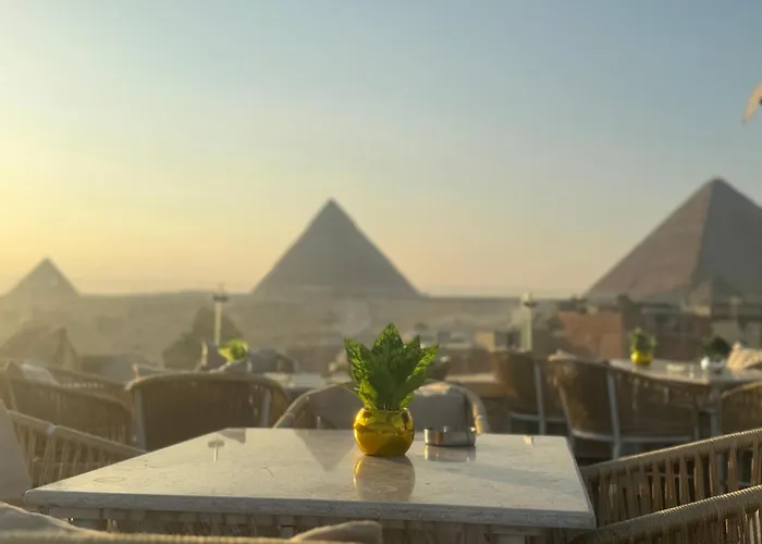 Pyramids And Sphinx View